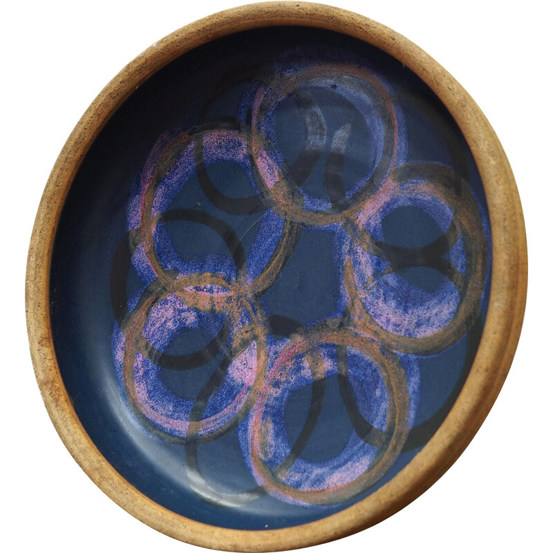 Vintage ceramic platter, Denmark 1960