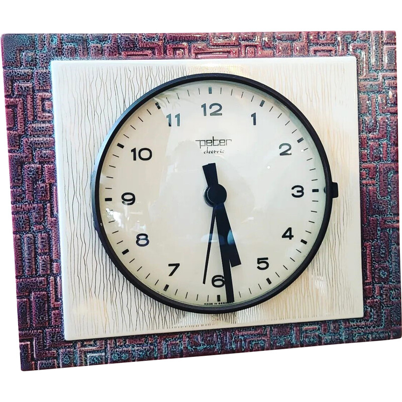 horloge vintage en céramique,