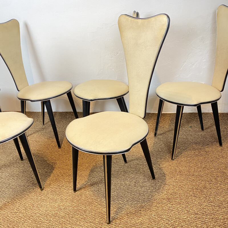Mid-century dining chairs by Umberto Mascagni