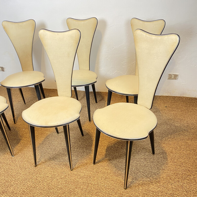 Mid-century dining chairs by Umberto Mascagni