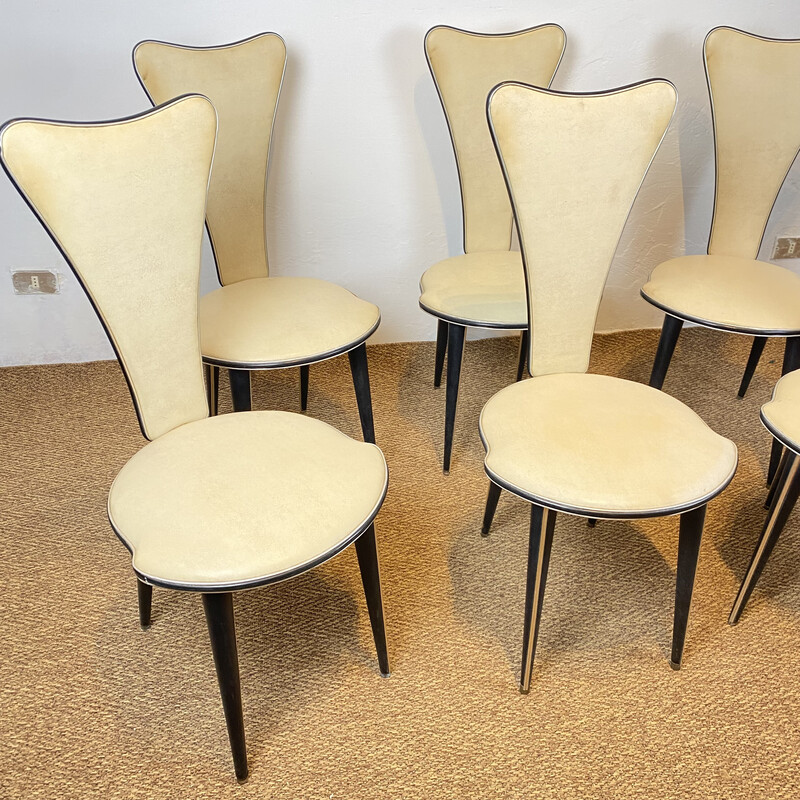 Mid-century dining chairs by Umberto Mascagni