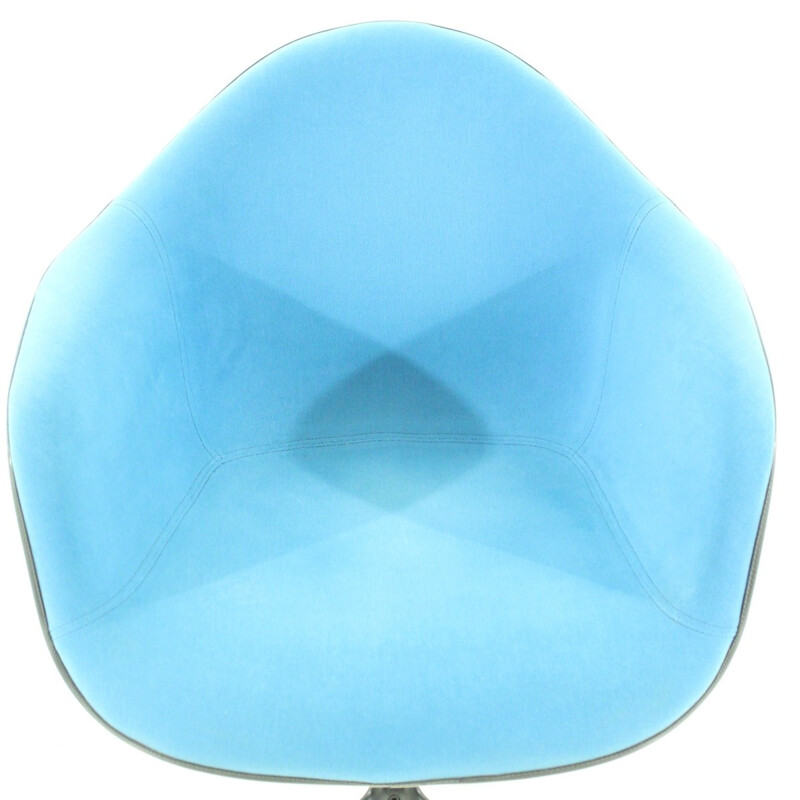 La Fonda Blue armchair by Eames for Herman Miller - 1960s