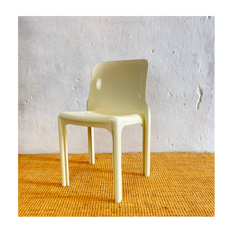 Vintage Selene chair by Vico Magistretti for Artemide