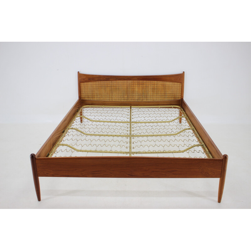 Cama dupla de teca Vintage, Dinamarca Anos 60