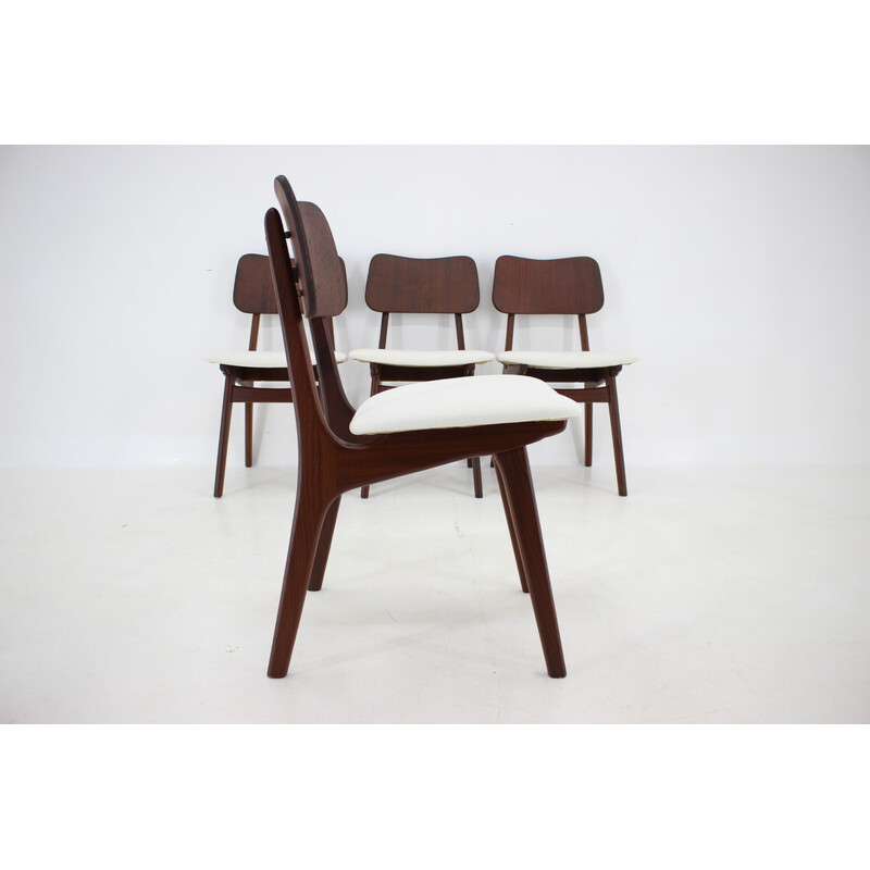 Set of 4 vintage teak dining chairs model 74 by Ib Kofod-Larsen, Denmark 1960s