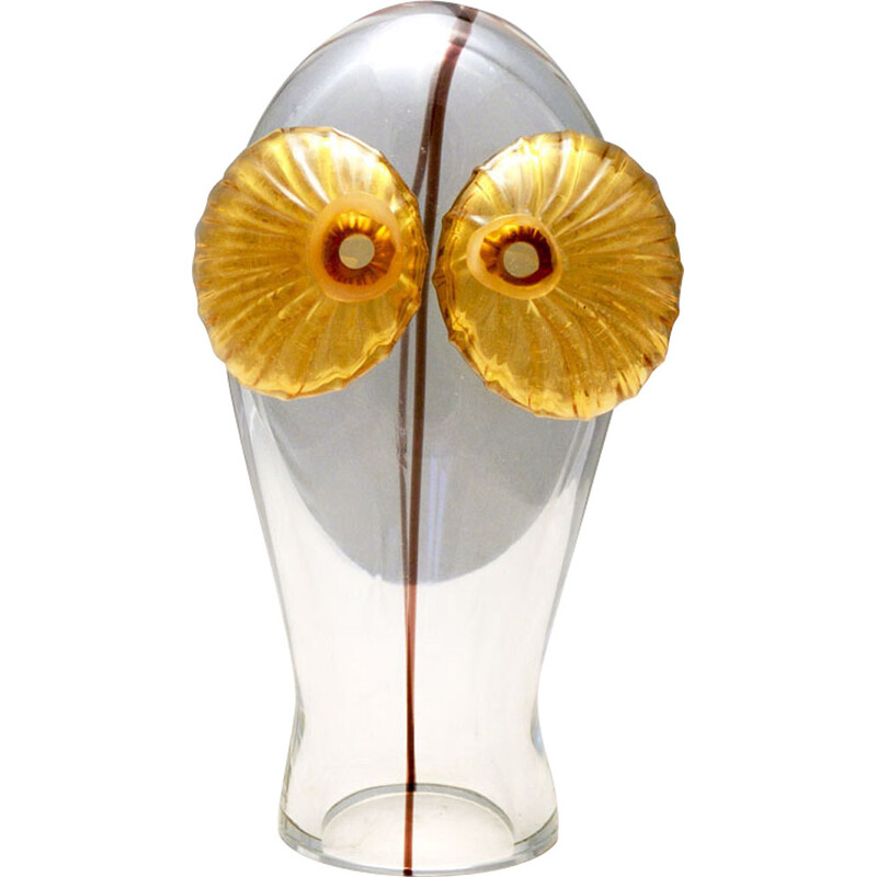 Vintage Murano glass owl sculpture by Carlo Moretti, 1960s