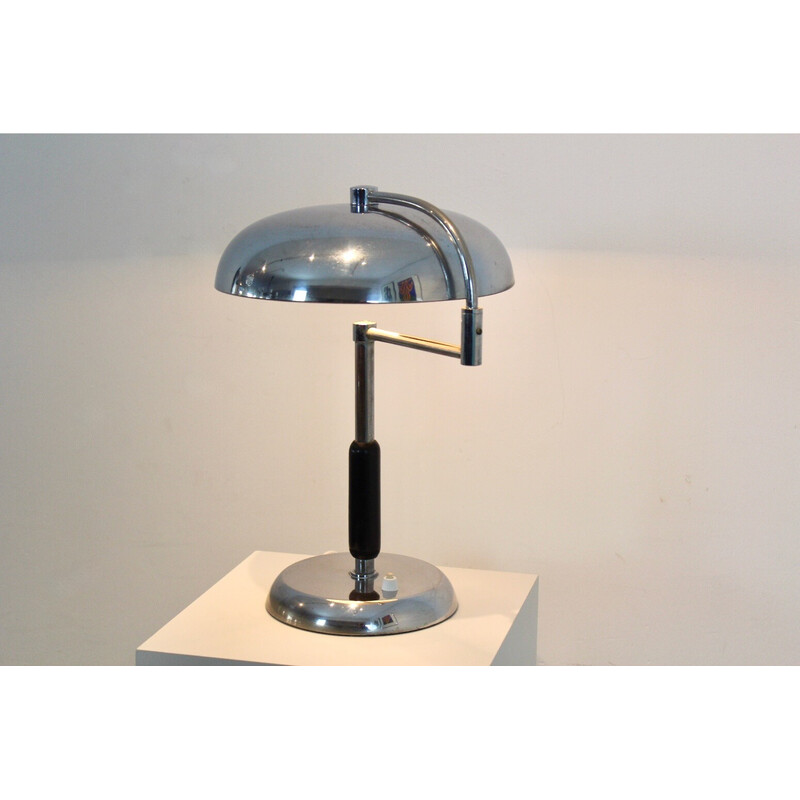 Vintage verstelbare bureaulamp van Maison Desny, jaren 1930