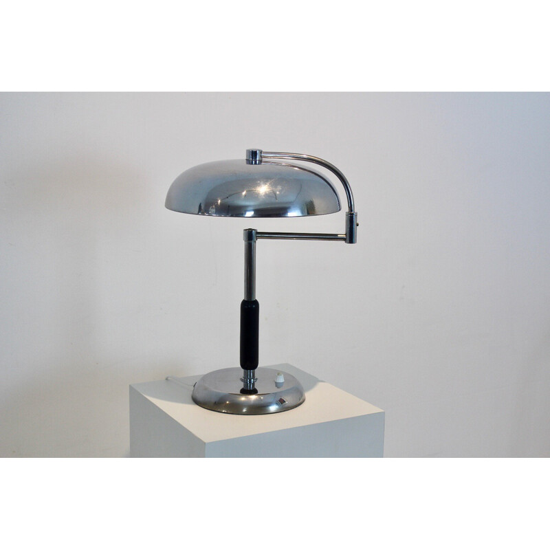 Lámpara de escritorio regulable vintage de Maison Desny, años 30
