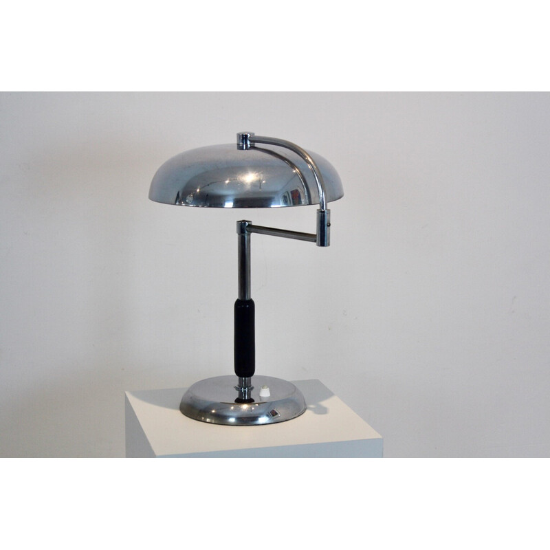 Vintage verstelbare bureaulamp van Maison Desny, jaren 1930