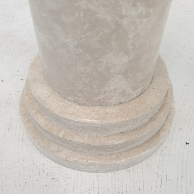 Vintage travertine side table, Italy 1980s