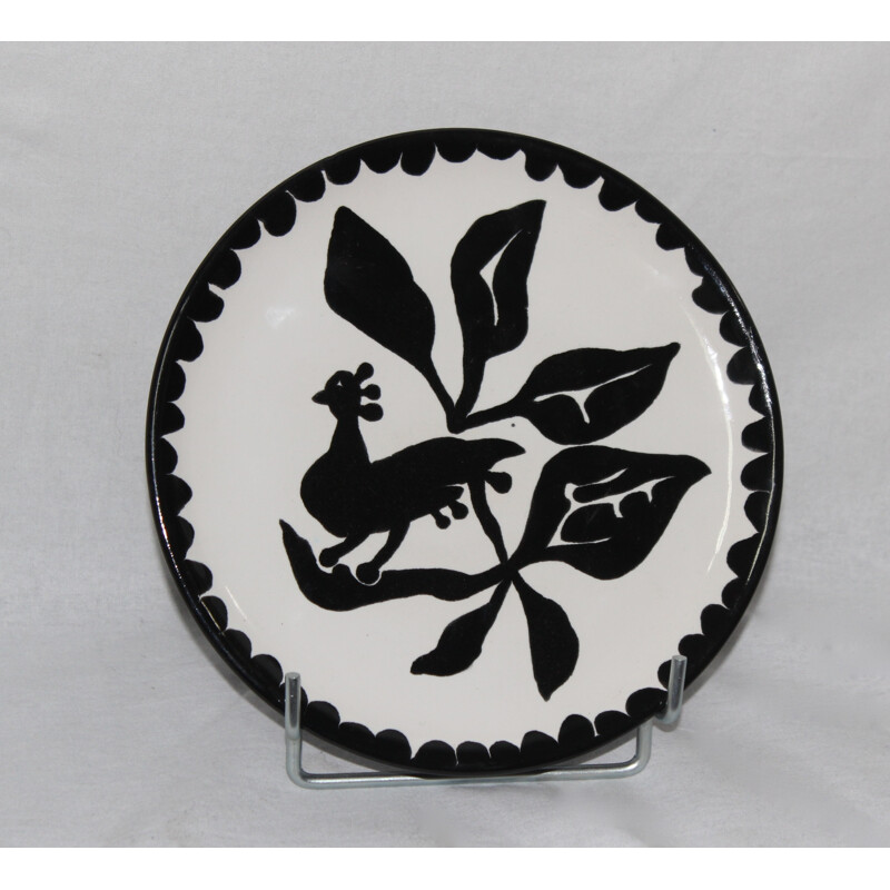 Decorative plate by Jean Lurçat - 1950s