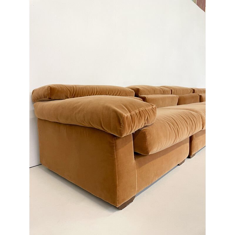 Vintage Erasmo sofa by Afra and Tobia Scarpa for B and B Italia, 1973
