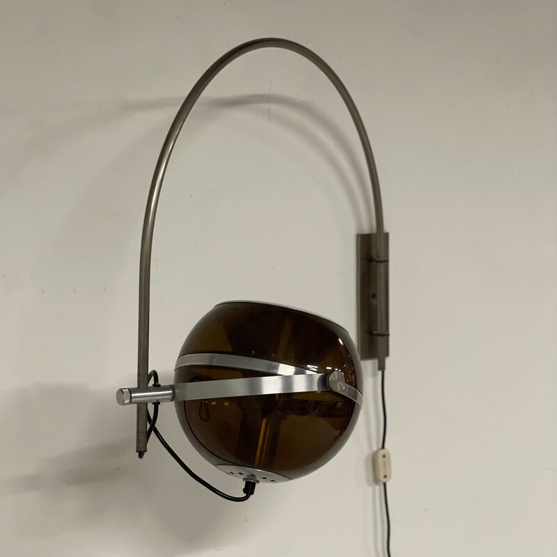 Aplique vintage de plexiglás de Dijkstra Lamps, años 70