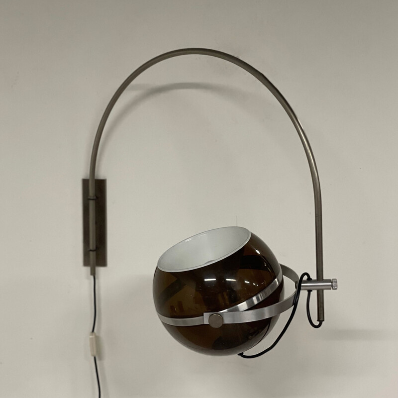 Vintage plexiglas wandlamp van Dijkstra Lampen, 1970
