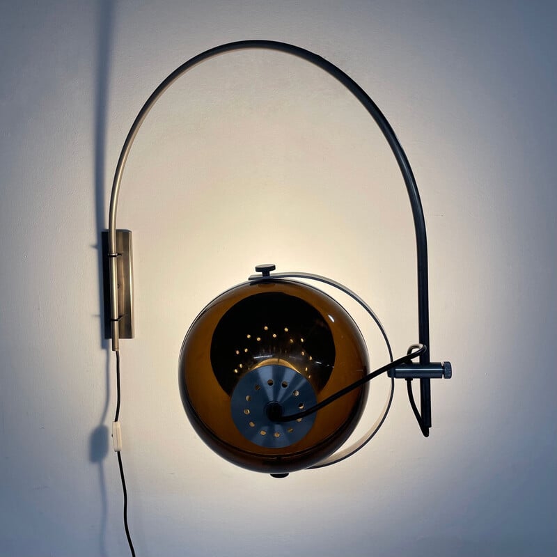 Applique vintage en plexiglas par Dijkstra Lamps, 1970