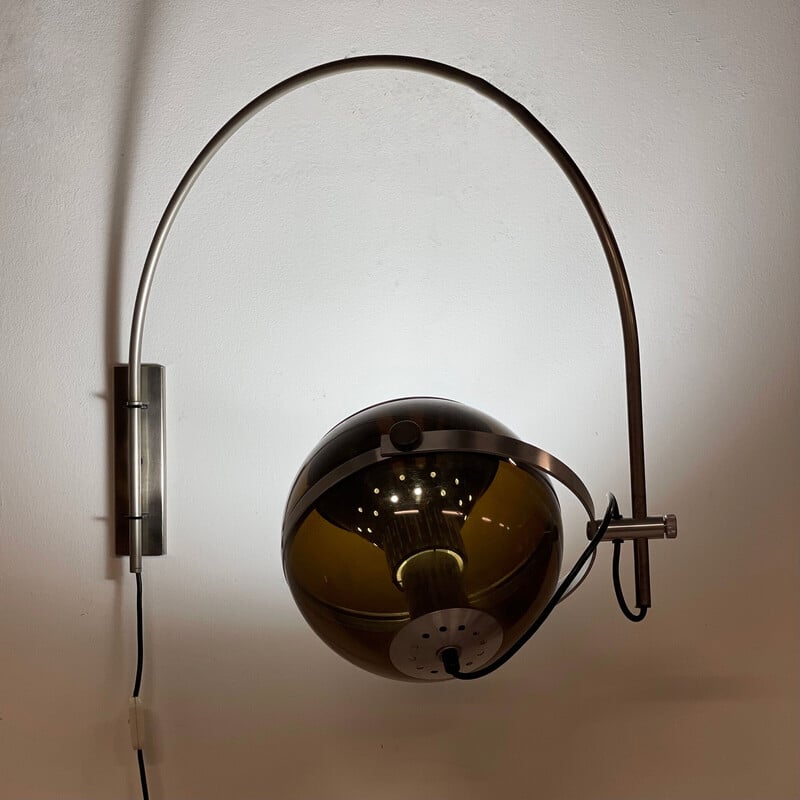 Vintage plexiglas wandlamp van Dijkstra Lampen, 1970
