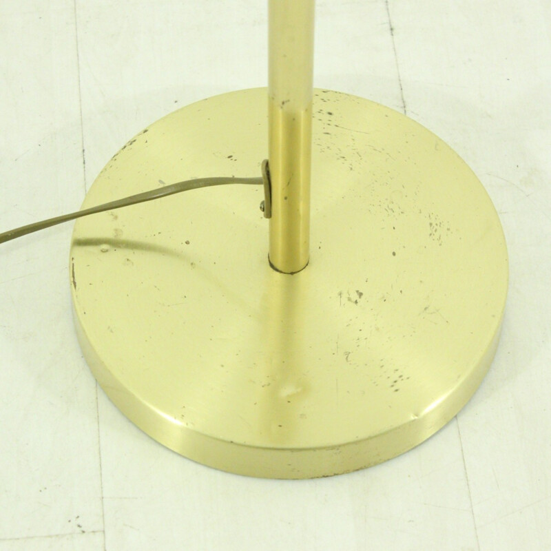 Floor lamp with brass foot - 1970s