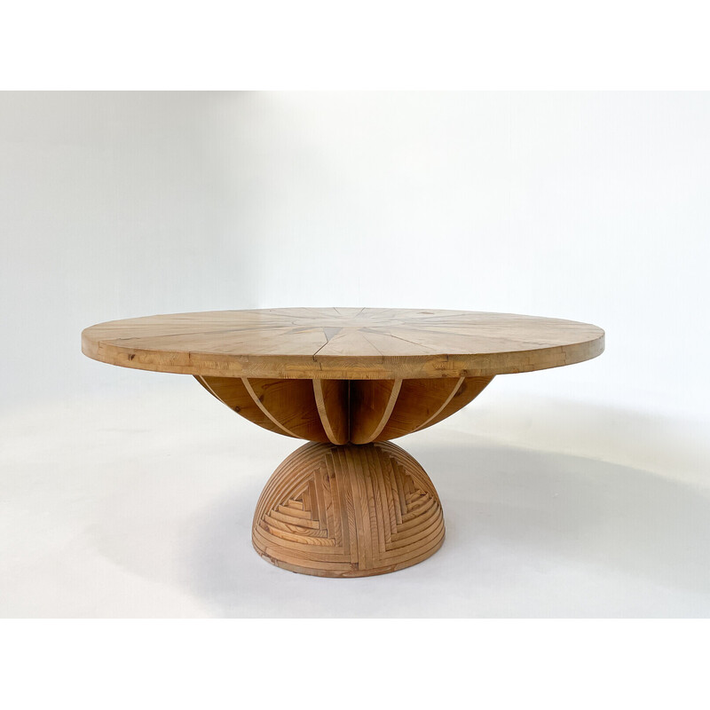 Vintage "Rosa dei venti" table by Mario Ceroli for Mobili Nella Valle, 1970s