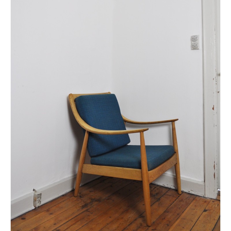 Vintage armchair by Peter Hvidt and Orla Mølgaard-Nielsen for France and Daverkosen, 1950s