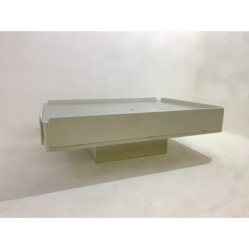 Vintage white Caori coffee table by Vico Magistretti for Gavina, Italy 1960s