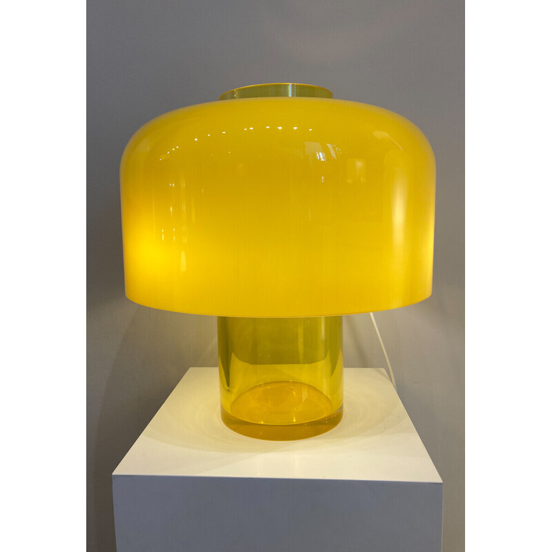 Vintage table lamp in Murano glass model Lt 226 by Carlo Nason for Mazzega, Italy 1960s