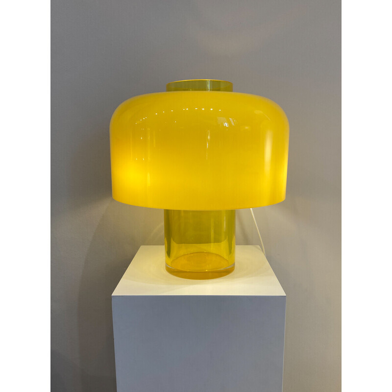 Vintage table lamp in Murano glass model Lt 226 by Carlo Nason for Mazzega, Italy 1960s