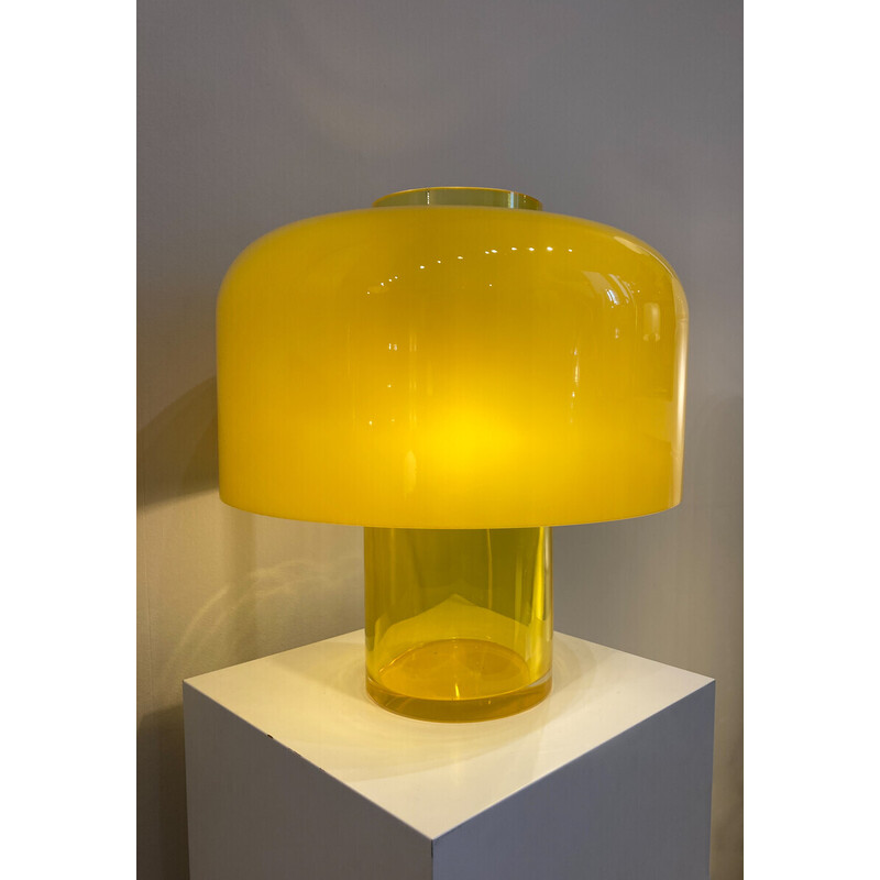 Lampe de table vintage en verre de Murano modèle Lt 226 par Carlo Nason pour Mazzega, Italie 1960