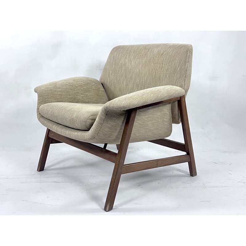 Fauteuil vintage modèle 849 par Gianfranco Frattini pour Figli di Amedeo Cassina, Italie 1958