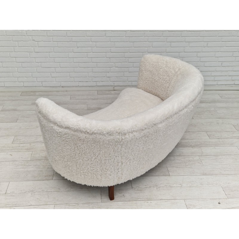 Dänisches Vintage 2-Sitzer Bananensofa, 1960er Jahre