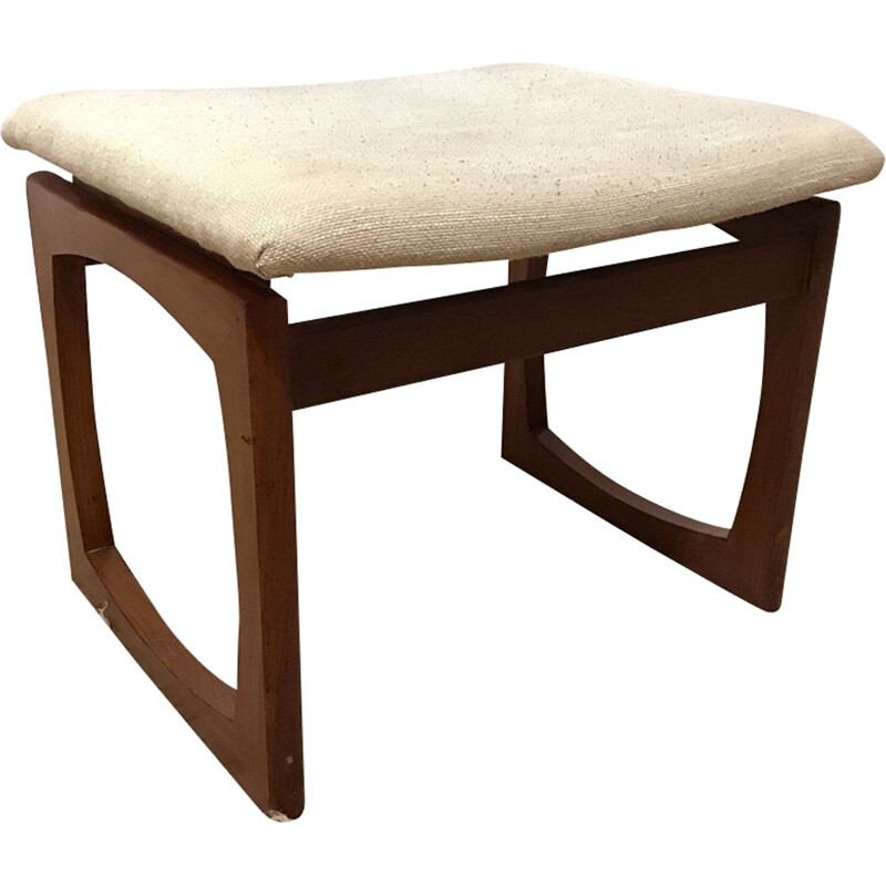G-Plan cream color stool - 1960s