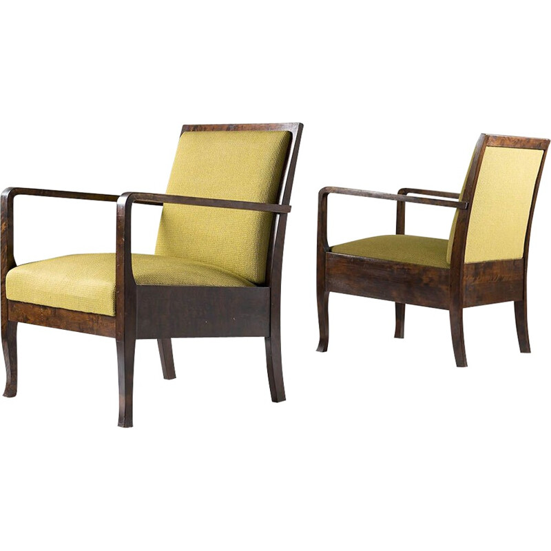 Pair of Swedish art deco easy chairs - 1930s
