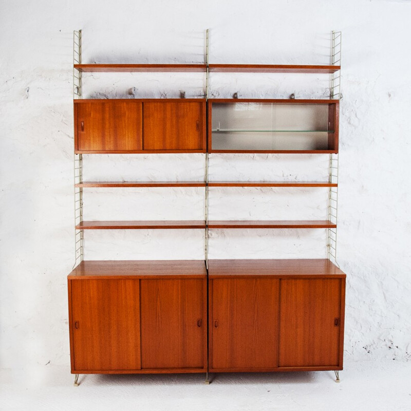 Modulable "String" bookcase, Nisse STRINNING - années 60