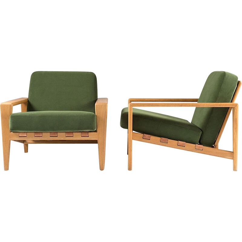 Pair of Scandinavian mid century low chairs by Svante Skogh - 1950s