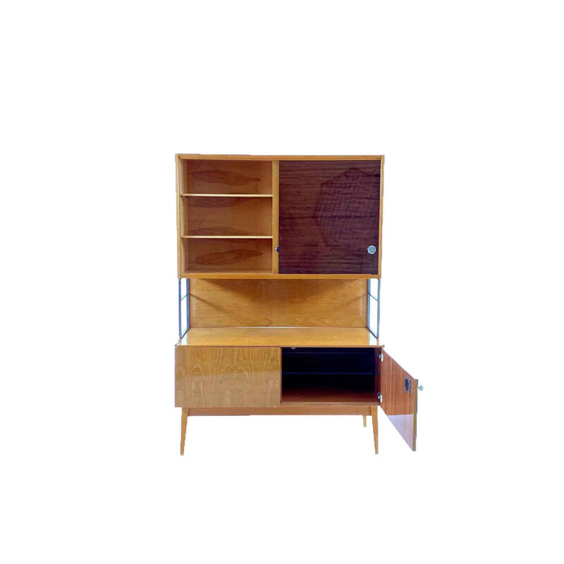 Tschechisches zweifarbiges Highboard von Bohumil Landsman für Jitona, 1970er Jahre