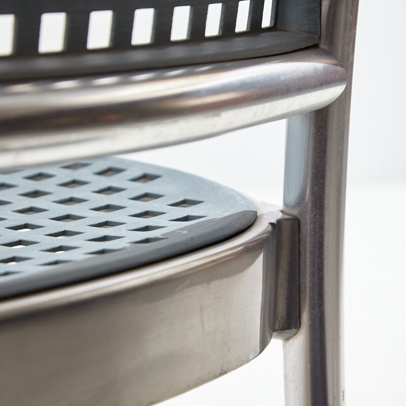 Italian vintage "Silver" chair by Vico Magistretti for De Padova, 1980s
