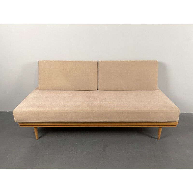 Letto da giorno vintage in teak di Wilhelm Knoll, Germania 1950