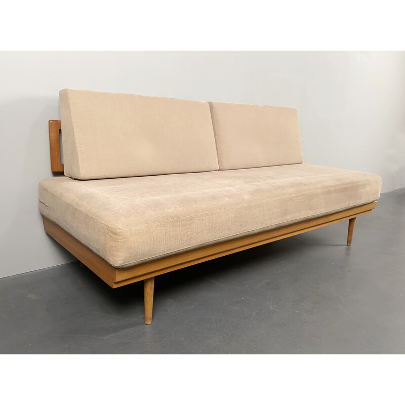 Letto da giorno vintage in teak di Wilhelm Knoll, Germania 1950