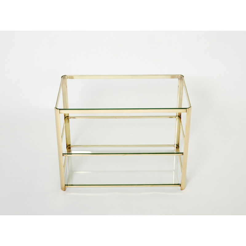 Vintage bronze side table by J.T. Lepelletier for Broncz, 1960