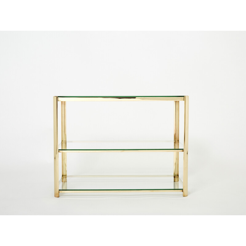 Vintage bronze side table by J.T. Lepelletier for Broncz, 1960