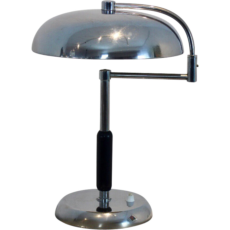 Vintage verstelbare bureaulamp van Maison Desny, jaren 1930