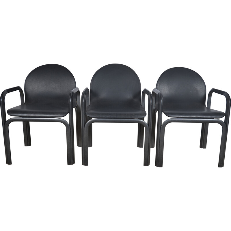 Set van 3 vintage Orsay fauteuils van Gae Aulenti voor Knoll, 1975