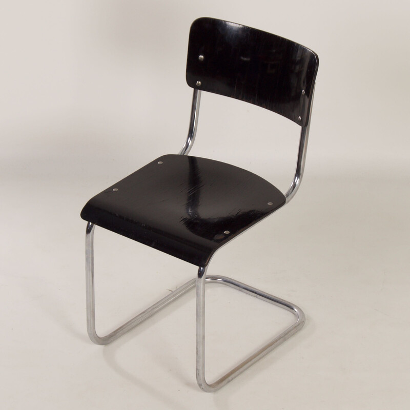 Vintage S43 tubular chair by Mart Stam for Thonet, 1930s