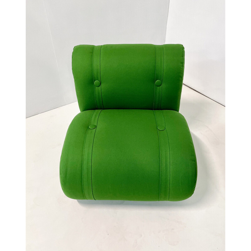 Vintage groene fauteuils van Doimo Salotti, Italië 1970