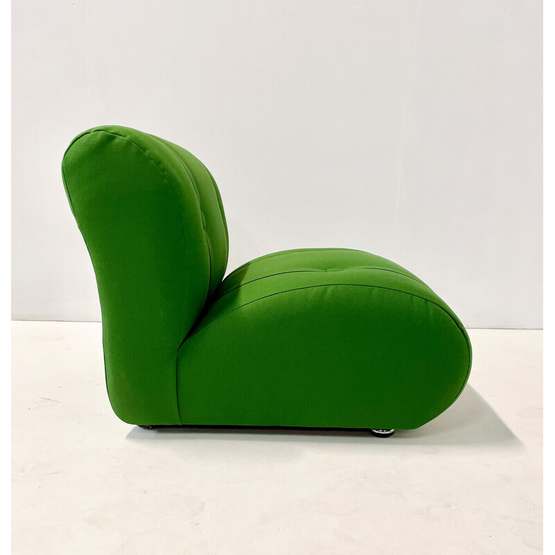 Vintage green armchairs by Doimo Salotti, Italy 1970