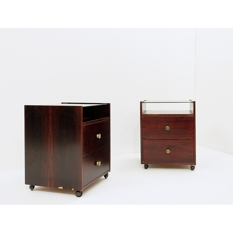 Pair of vintage night stands by Carlo di Carli for Sormani