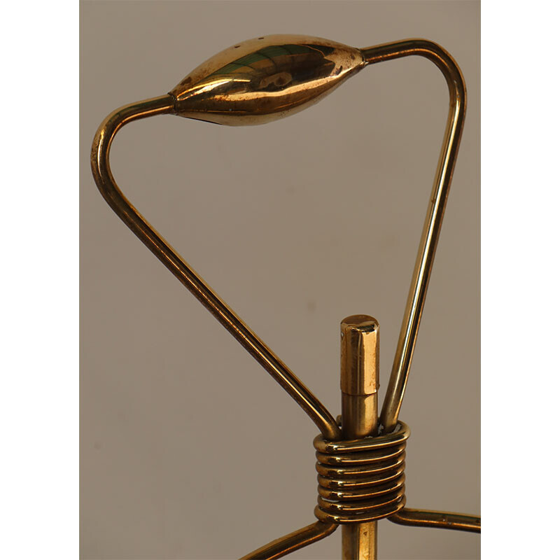 Vintage brass umbrella stand, 1950s