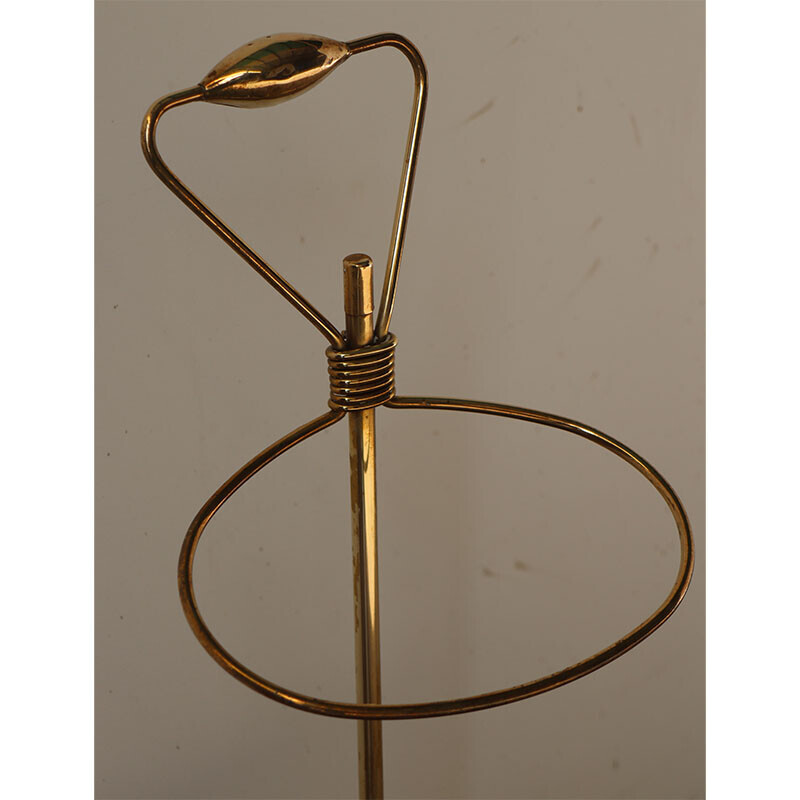 Vintage brass umbrella stand, 1950s