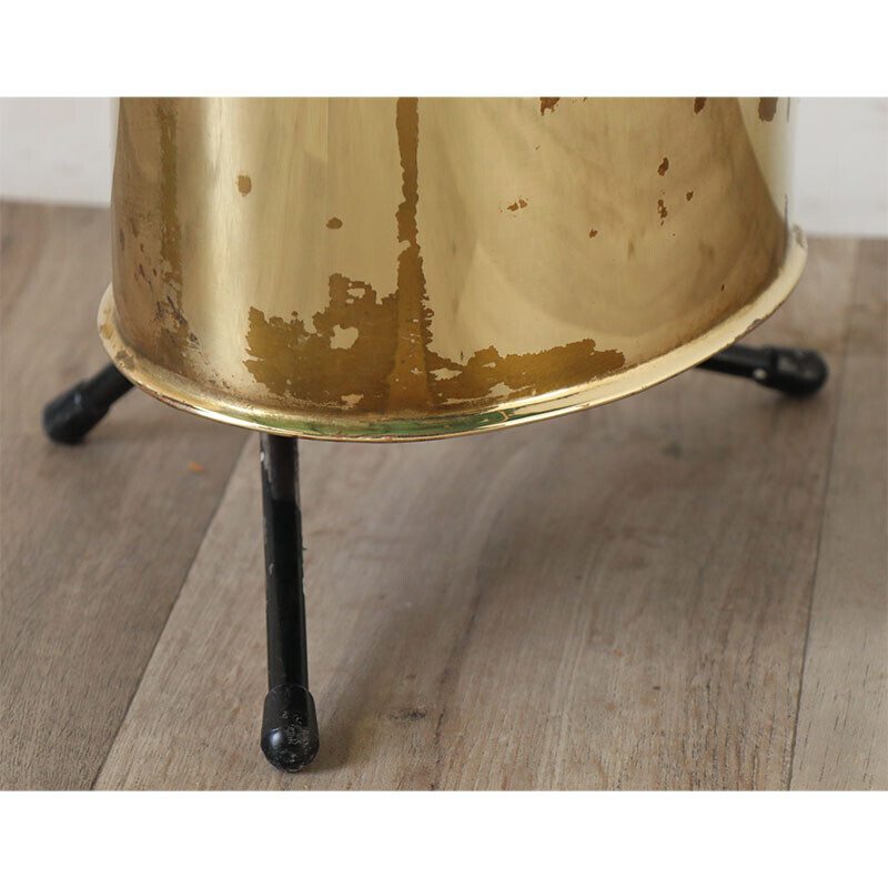 Vintage brass umbrella stand, 1950s