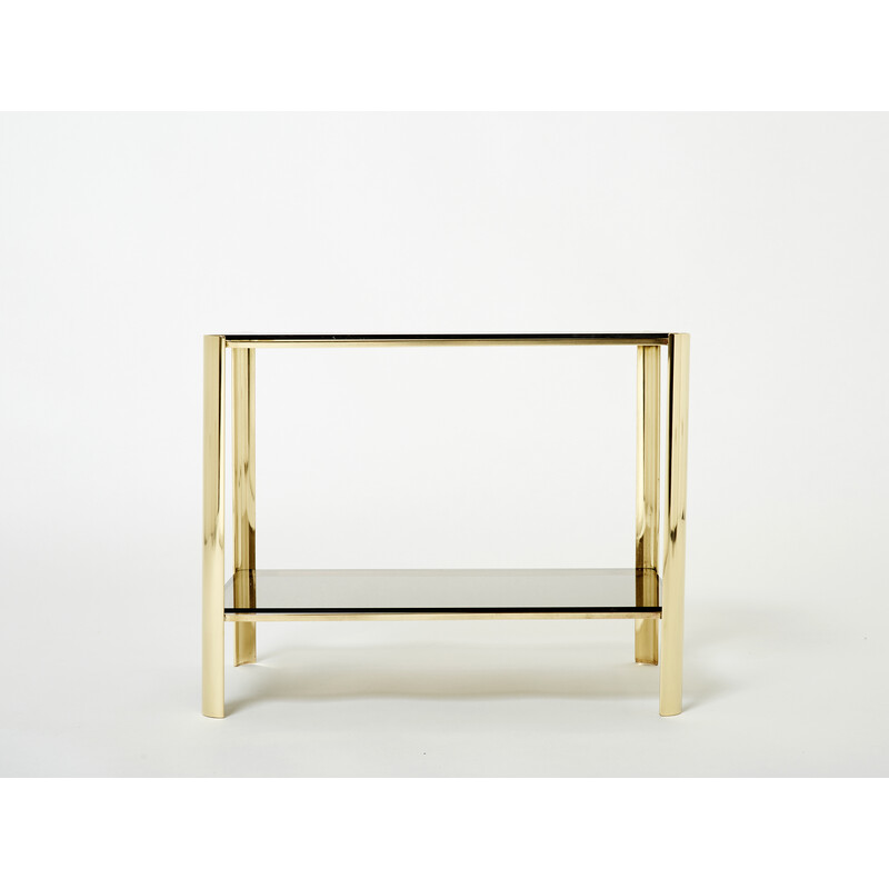 Vintage bronze side table by J.T. Lepelletier for Broncz, 1960s