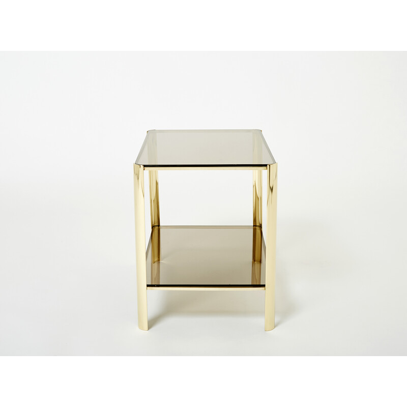 Vintage bronze side table by J.T. Lepelletier for Broncz, 1960s